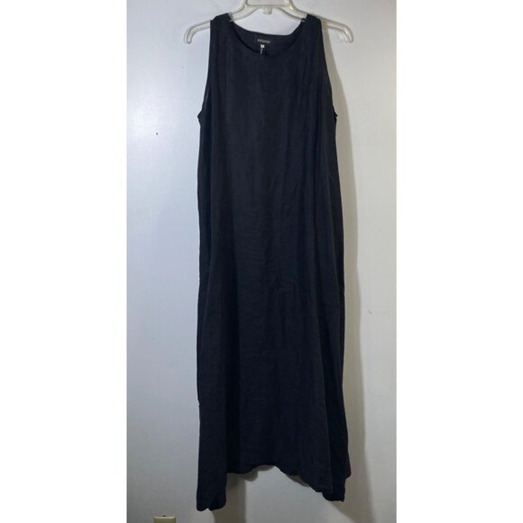 Eskandar Bergdorf Goodman Lagenlook Linen Maxi Dress Black Esk1 (US 10/12)  - www.rajagirimanappuram.com